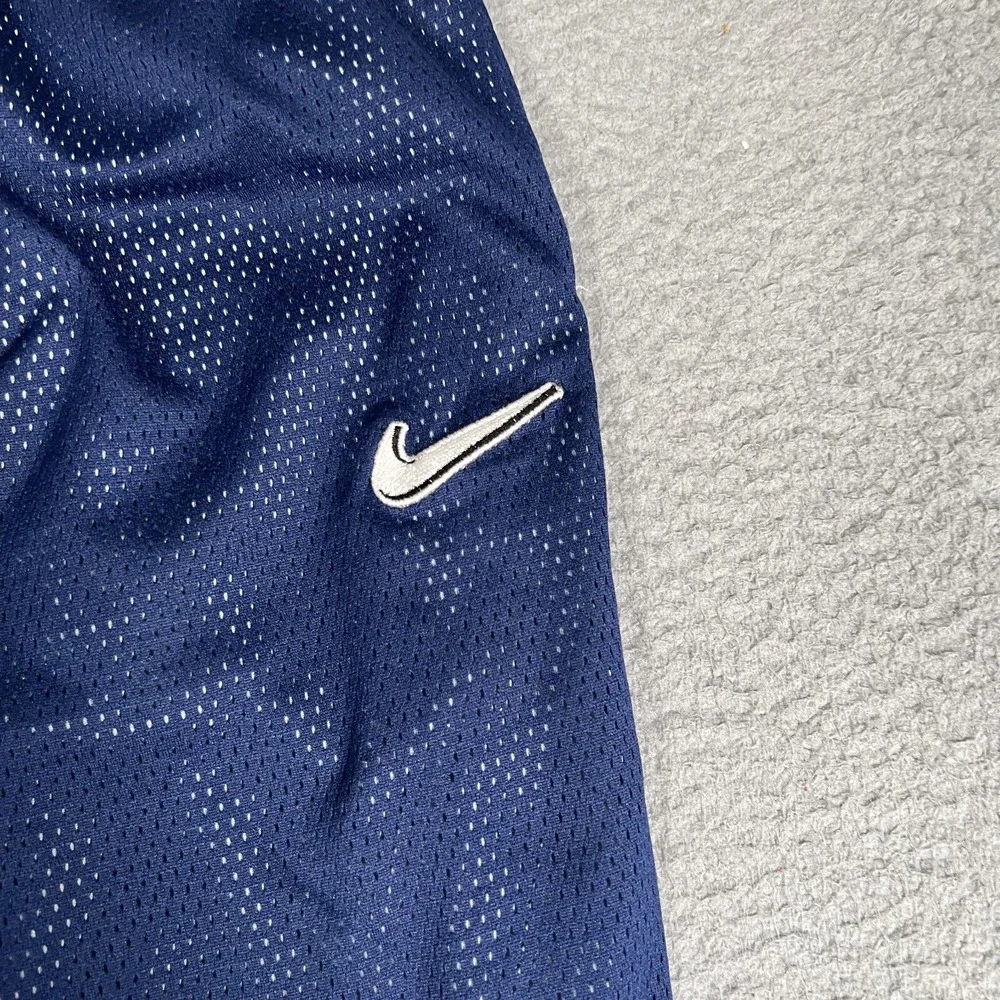 Nike Pants Mens Large Blue Vintage Mesh‎ Basketball Warm Up Ankle Zip Pockets
